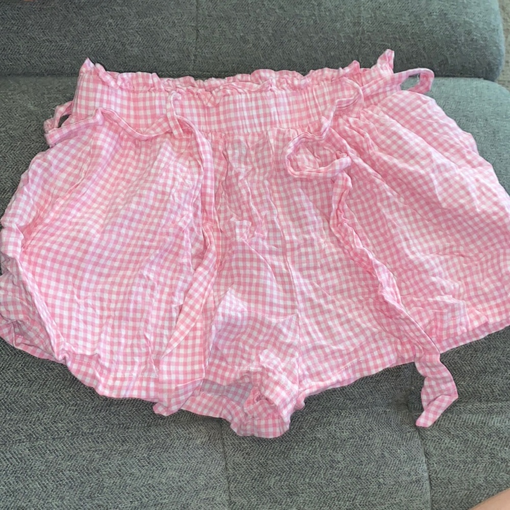 Gingham Frill Shorts